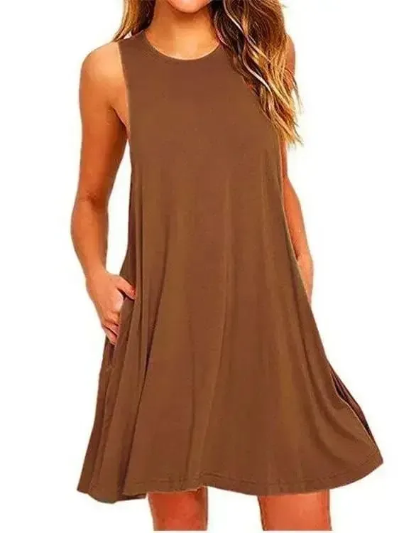 Vrouwen Zwart Wit Zomerjurk 2025 Polyester Korte Mouw O-hals Tops Casual Losse Jurk Vrouwelijke Straat Bohemian Jurk Vestidos