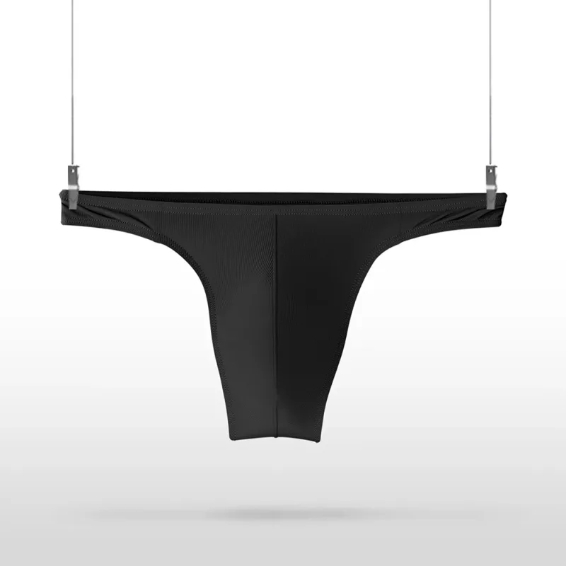 Eis Seide Tangas Männer Sexy Unterwäsche Weiche Rippen G-string Atmungsaktive Unterhose Nahtlose Höschen Männliche Dessous Ausbuchtung Beutel Briefs