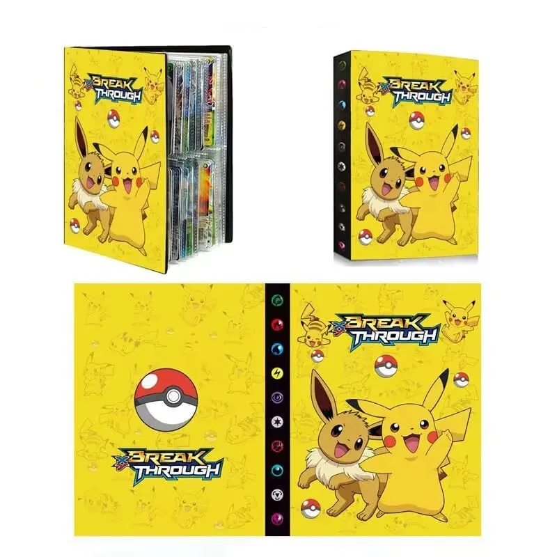 240pcs Fire Dragon Card& Diablo-Fire Dragon Card Book Charizard Cards Album Book Game Card VMAX GX Holder Binder Series Gift