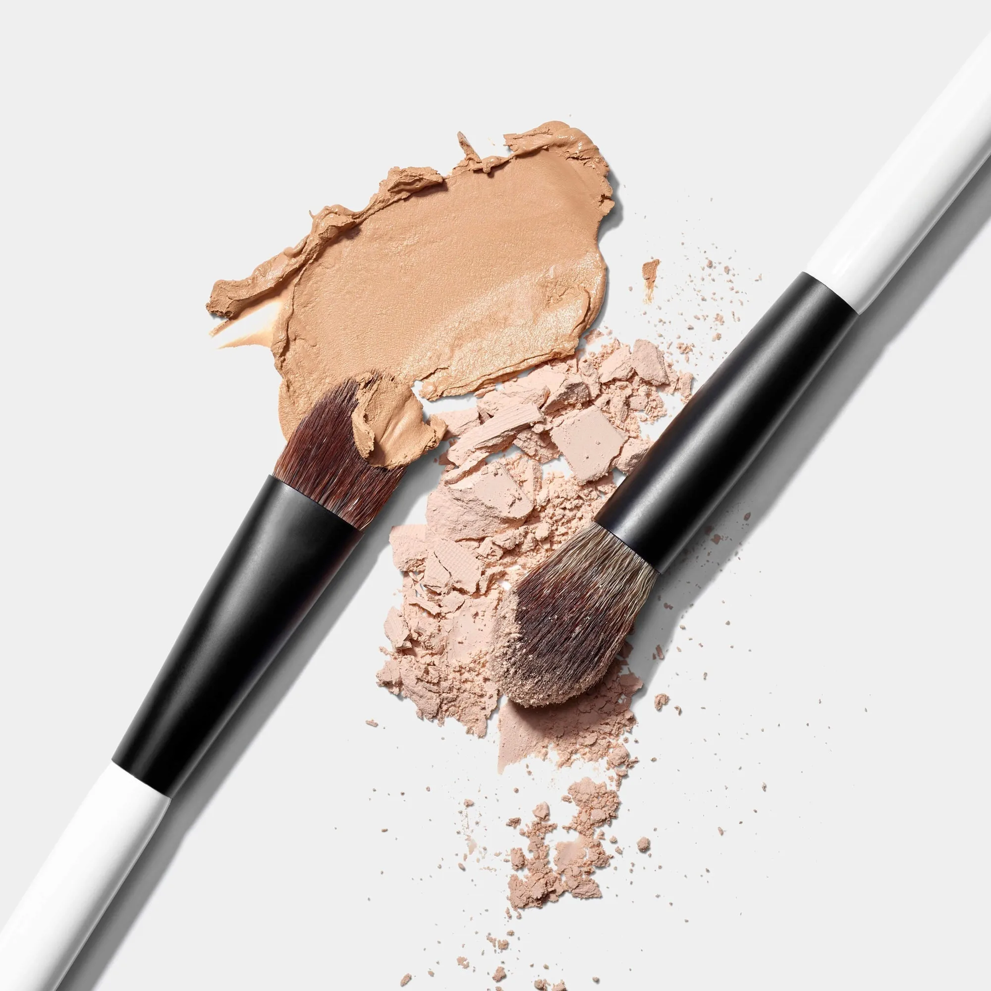 EF1 Dual-Ended Cream Powder Brush E6 Dual-Ended Eyeshadow Makeup Brush High quality Synthetic Eye Concealer Cosmetic Brushes