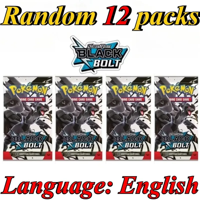 10 Pokémon Card Packs Bright Stars 151 Prismatic Evolutions PALDEAN FATES English Reinforcement Battle Transaction Card Gift