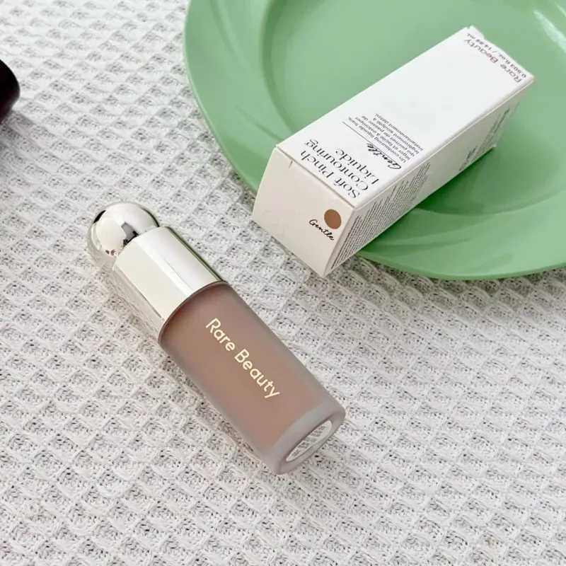 Rare Beauty Serene Gentle Mellow Solac Liquid Bronzer Shade Face Contour Smooth Highlight Mirror Lasting Natural Shadow Makeup
