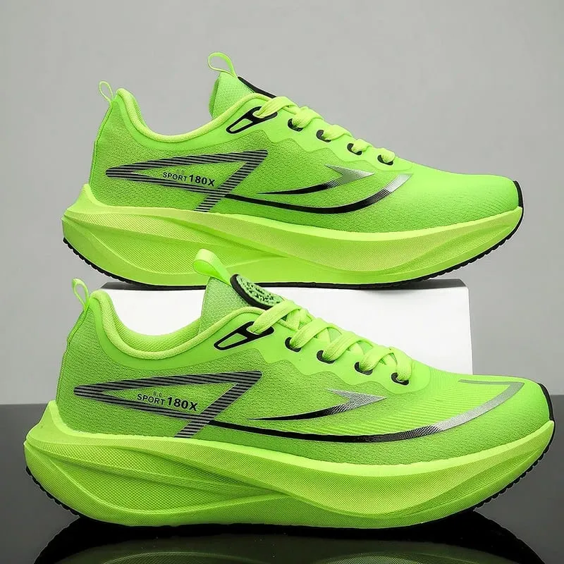 Men Sports Running Shoes Carbon Board Speciality Marathon Outdoor Breathable Lightweight Comfortable Women's Athletic Sneakers