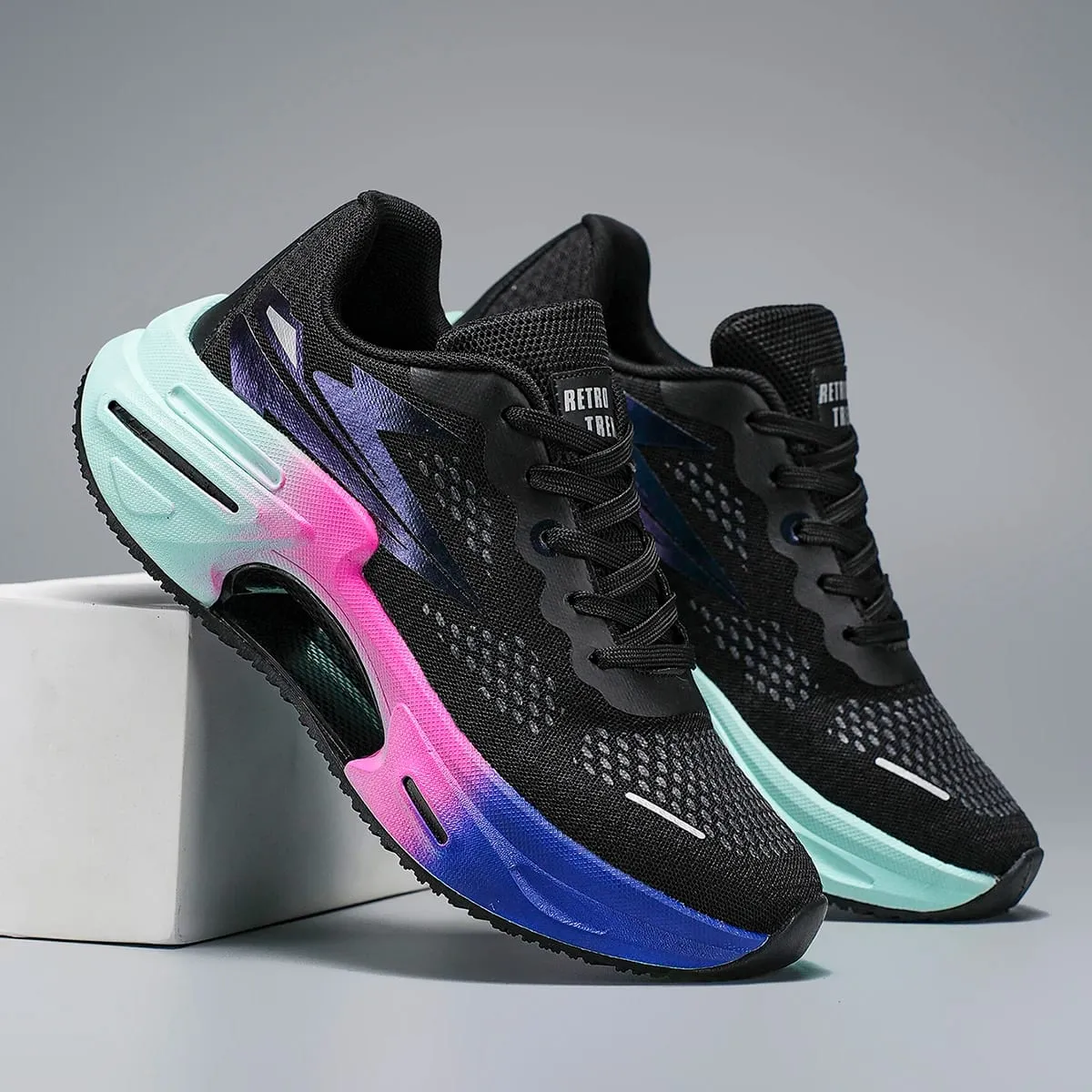 Men Running Shoes Carbon Board Marathon Sports Breathable Lightweight Women's Comfortable Athletic Nonskid Sneakers Size 36-48