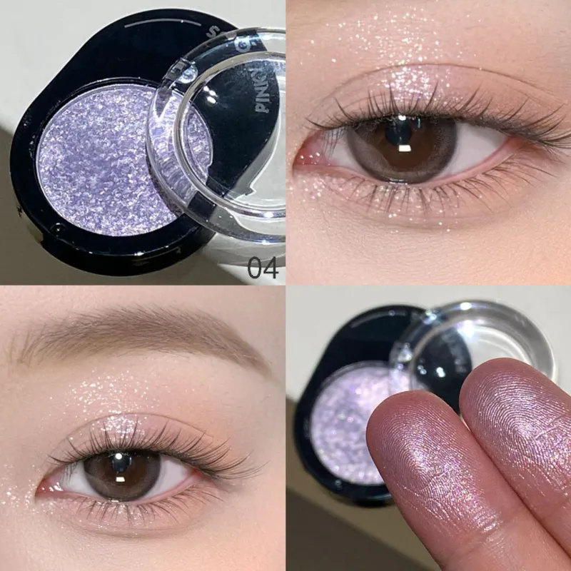 12 Colors Diamond Shining Eyeshadow Cosmetics Long Lasting Silky Easy To Color Pearl Light Brightening Eye Shadow Makeup Palette