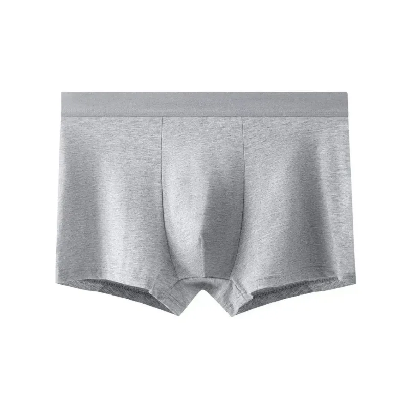 4pcs Cotton Men Boxer Shorts Male Underwear High Stretch Sexy Underpant Man Panties Plus Size L-4XL Mid Waist Breathable Brief