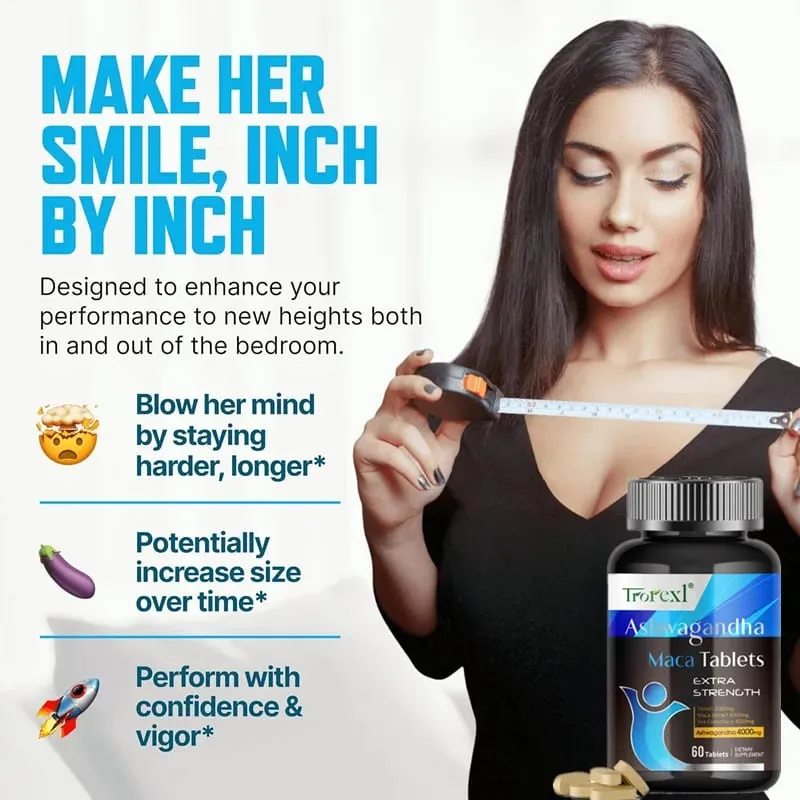 קפסולות אשווגנדה לגברים לגברים - כושר סיבולת וכוח - 60 קפלטות