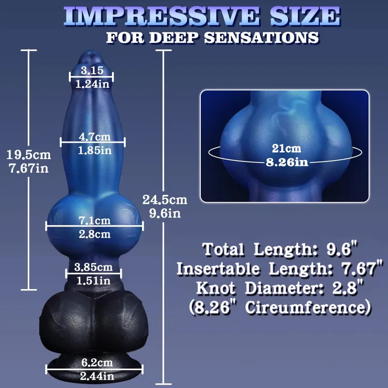 New Big Knot Dildo Anal Plug Realistic Monster Penis Fantasy Sex Toys Silicone Buttplug For Gay Man Woman Anal Massage Dildo 18+