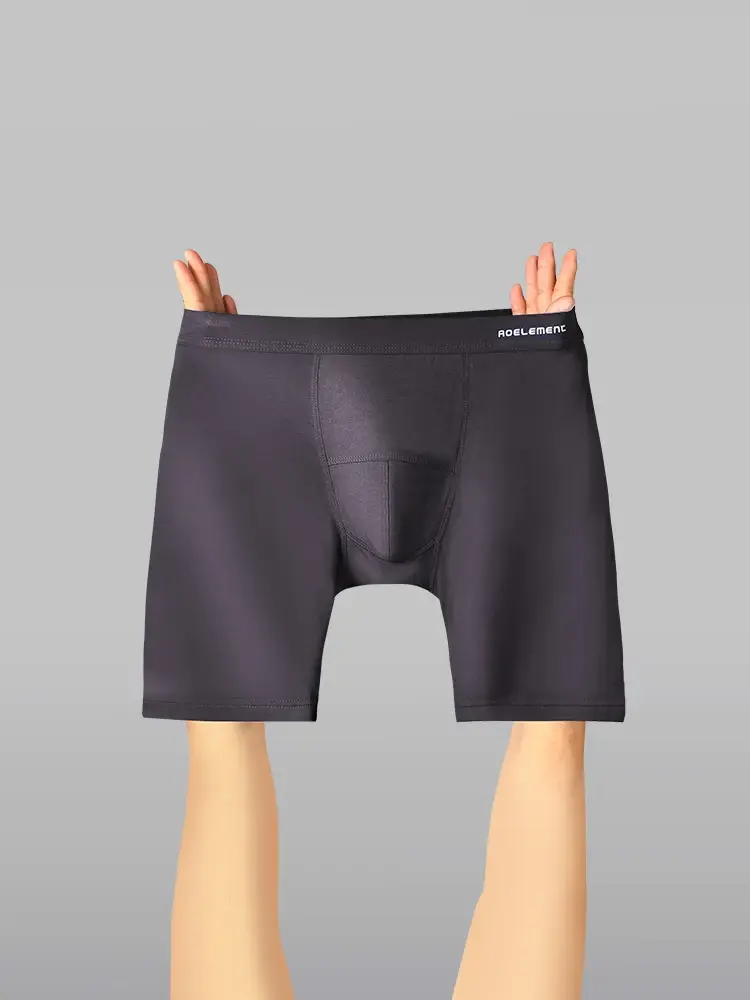 Celana Dalam Olahraga Kaki Anti Aus Pria Celana Boxer Modal Lima Kuartal Celana boxer lari panjang dan cepat kering — image 7