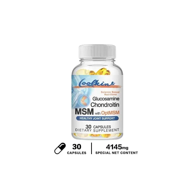 Glucosamine Chondroitin MSM with OptiMSM - Helps Maintain Healthy Joint Function and Mobility Protecting Cartilage Tissue