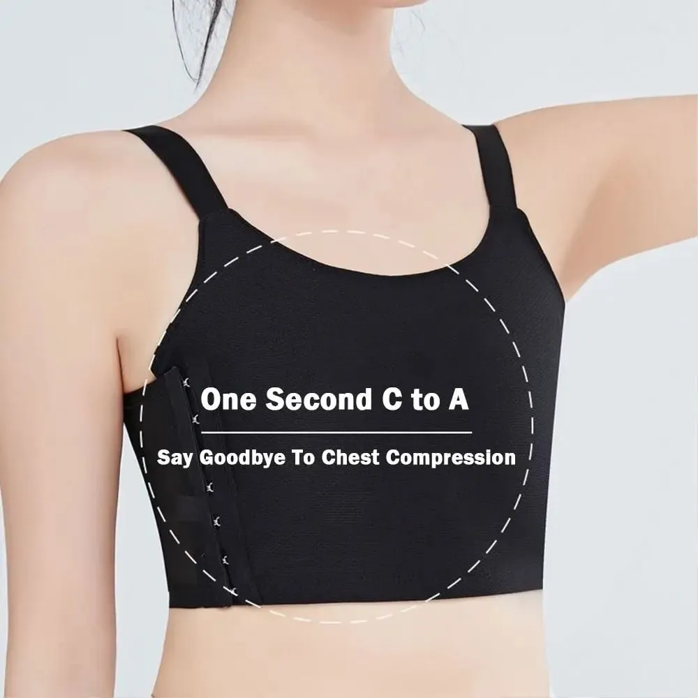 Slimming Style Sports Bralette Breathable Fabric Nylon Fabric Chest Shaping Underwear Seamless Design Thin Style