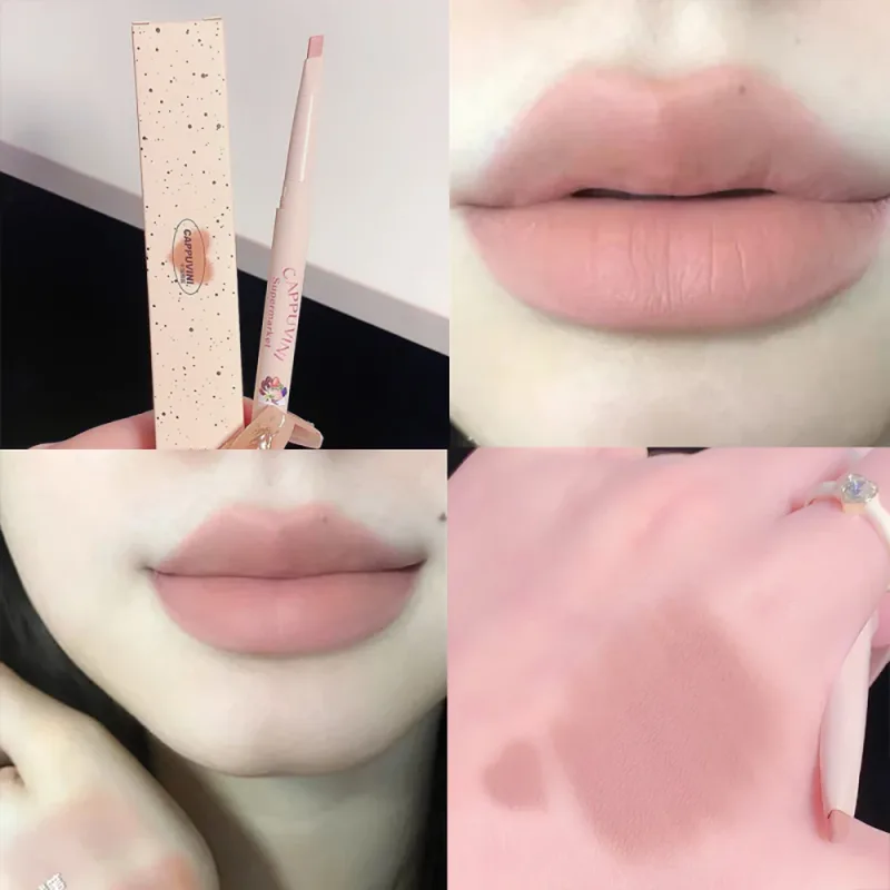 Matte Lip Liner Outline Lips Lipstick Pen Waterproof Long-lasting Color Lip Pencil Lipstick Pen