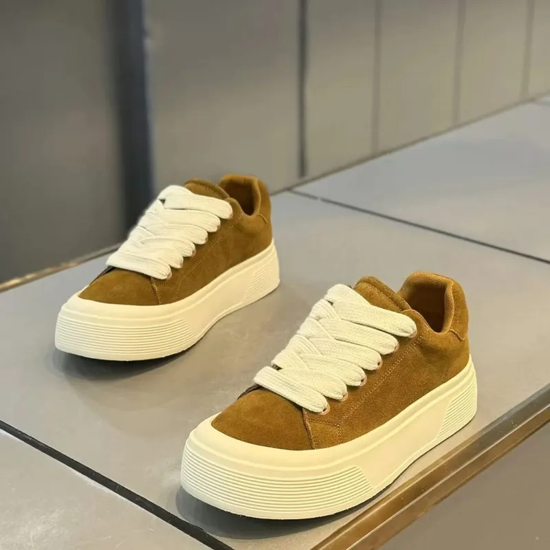 Men Casual Sports Shoes Spring Autumn Comfortable Anti Slip Outdoor Running Shoe Fashion Lace Up Platform Retro Vulcanized Shoes