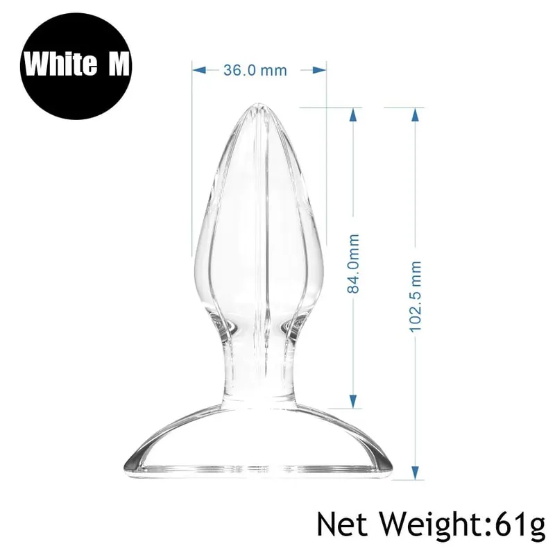 Anal Butt Plug Anal Trainer Sex Toy with Pleasure Wand with Tapered Head Unisex Bum Plug for Men Women