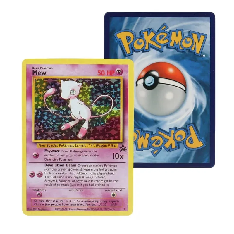 151Pcs/Box 1996 first generation Pokémon card rare Charizard Pikachu Mewtwo Blastoise Collecting card toys english version
