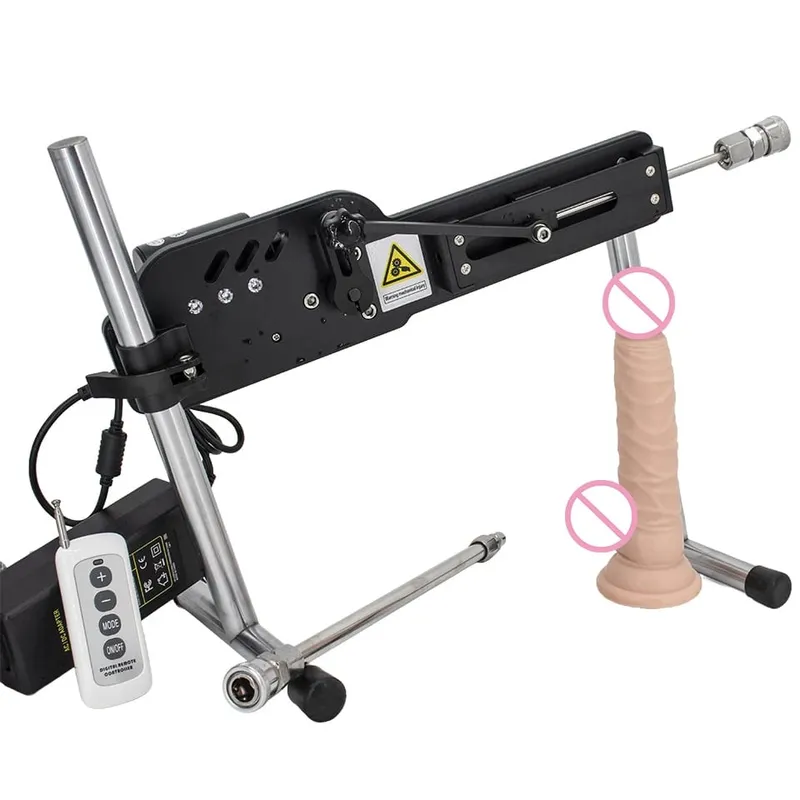 App-Controlled Mute High-Power 70W Dildo Sex Machine with Vac-u-Lock Dildo Attachments And Pumping Gun Adult Toy