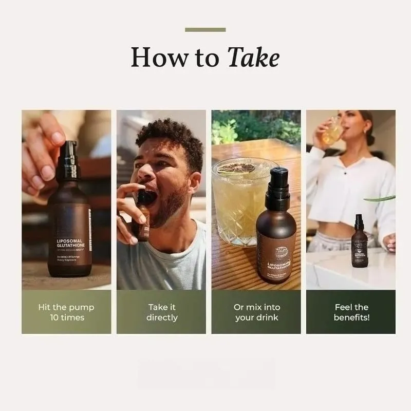 Liposomales Glutathion unterstützt die Immunität der Haut, Haare und ein gesundes Altern. Maximale Absorption von Glutathion-Ergänzungsmitteln, 30-Tage-Versorgung