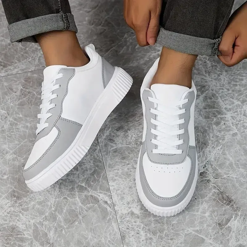 Women's Casual Shoes Breathable Walking Flat Shoes Sneakers White Female Footwear Sports Running Outdoor Walking For Men Tennis