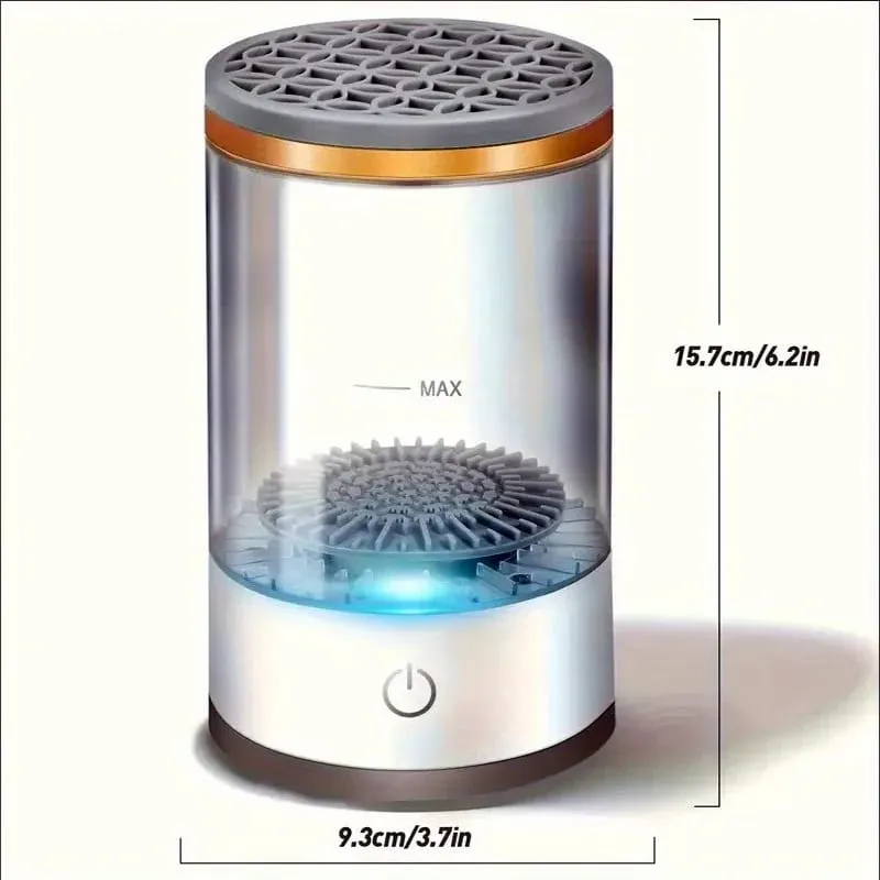 3-in-1 Electric Makeup Brush Cleaner Dryer Automatic Spinning Brush Cleaner Machine with Storage Rack Deep Clean Makeup Brushes