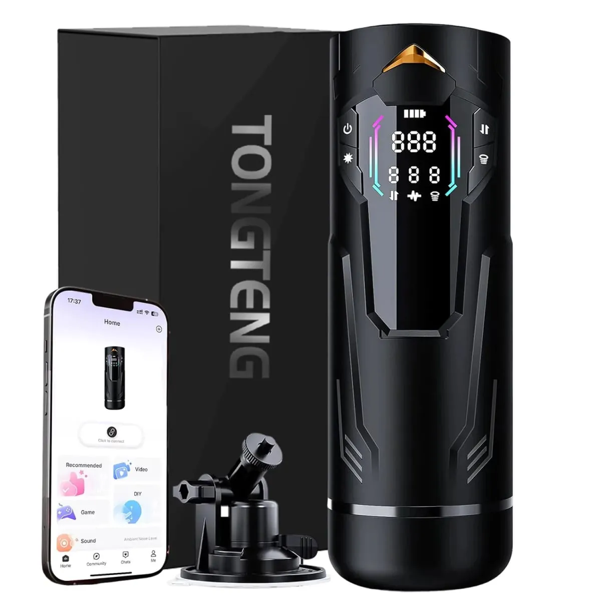 Automatic Male Masturbator Hands-Free 7 Telescopes & Sucking & Vibration Pocket Pussy Sex Toy for Men Adults Piston Mastubator