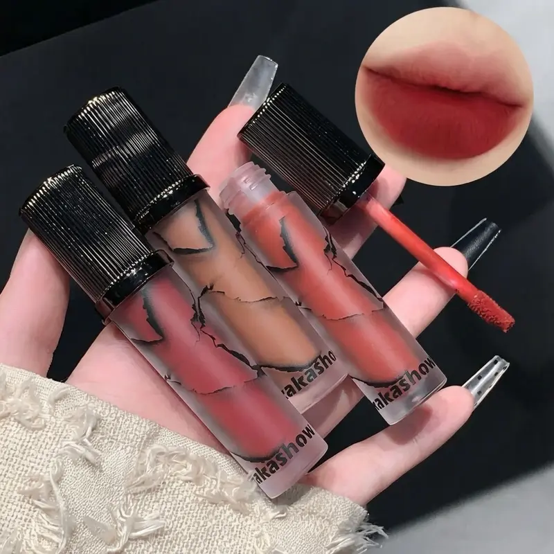 Marmor Matte Lip Mud Velvet Soft Fog Lip Tint Langvarig Non Stick Cup Lip Cosmetics