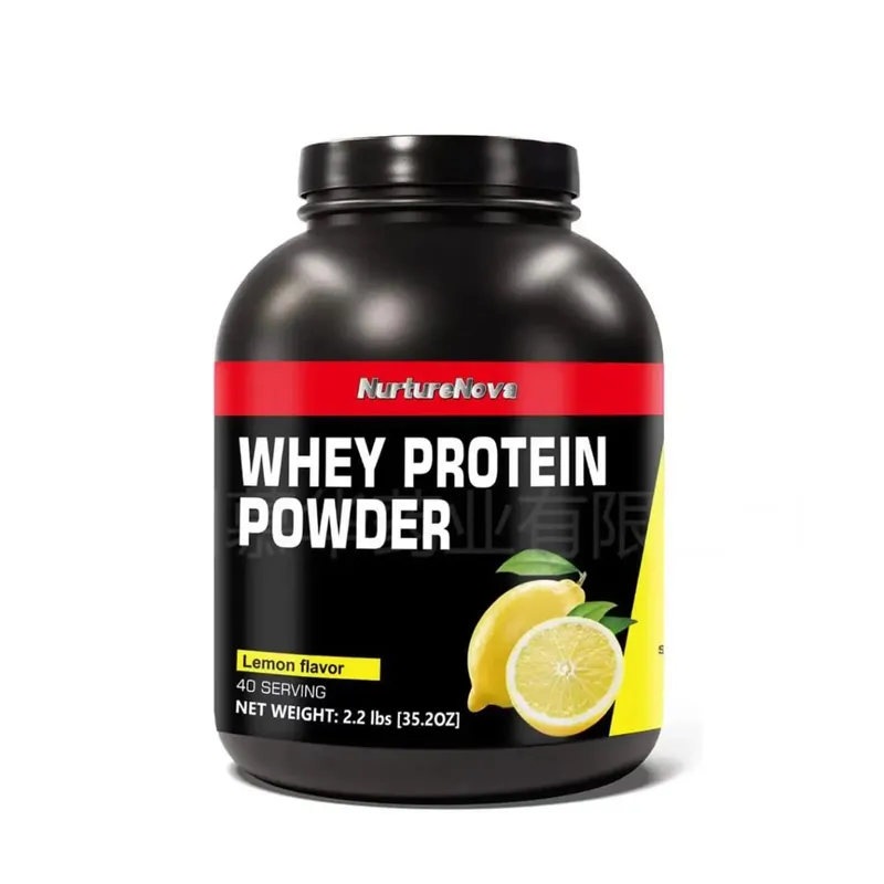 NurtureNova Whey Protein Powder Build Muscle Sport Support Vanilla Flavor Strawberry Chocolate Matcha Banana Lemon 40 Servings