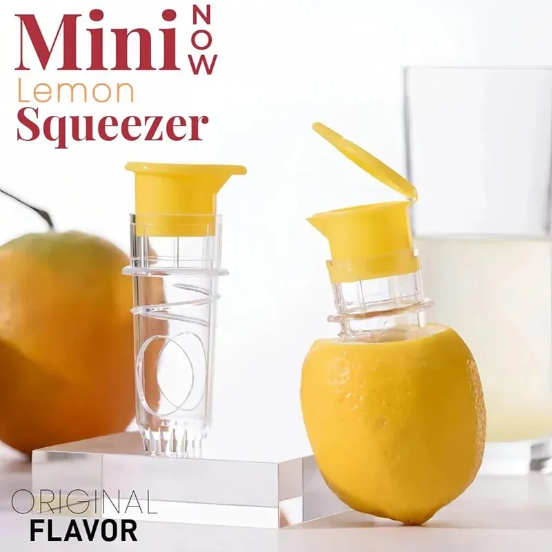 Portable Lemon Squeezer with Filter Manual Citrus Juicer Mini Orange Extractor Freshness Preserving Kitchen Juices Reamer