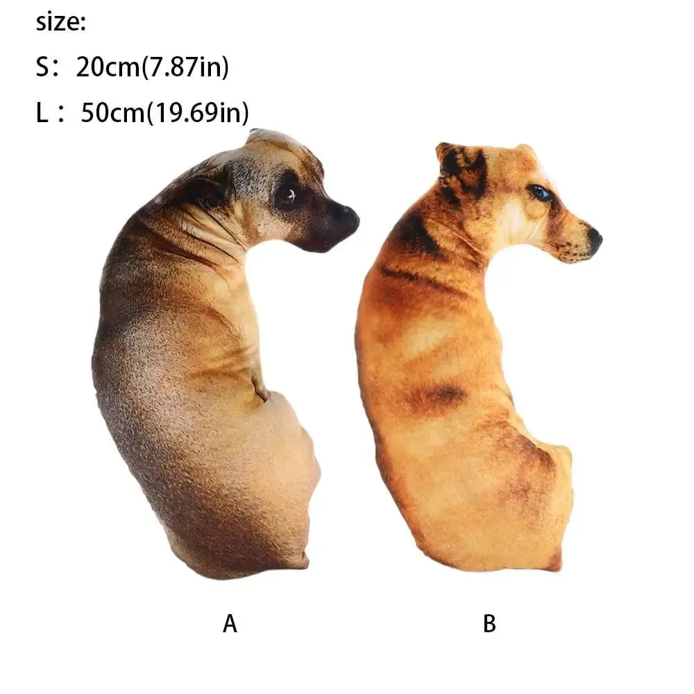 Hound 3D Lifelike Animal Throw Pillow Soft Creative Dog Pillow Cushion Home