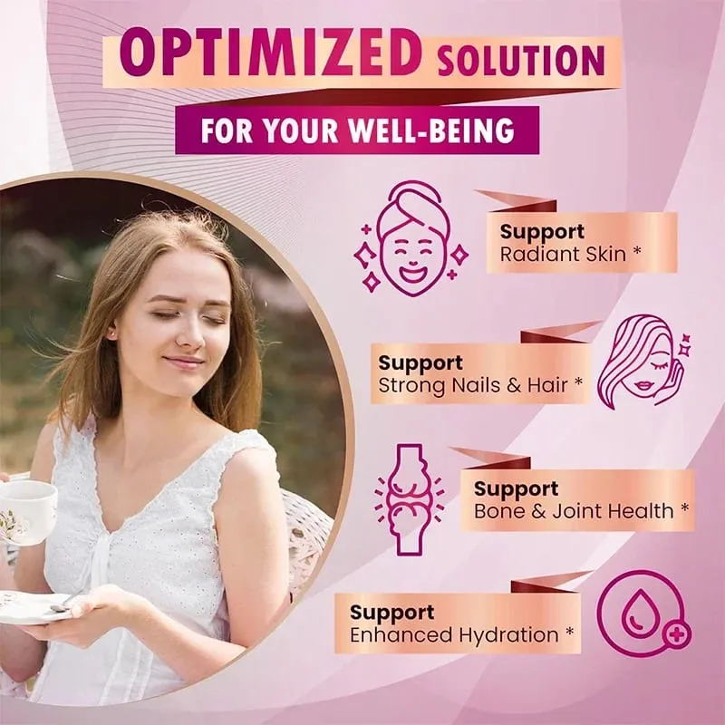 Organic Collagen Capsules Biotin Keratin Skin Care Product Booster-Skin Nail Hair Care Anti Aging Whiteningand Joint Supplement