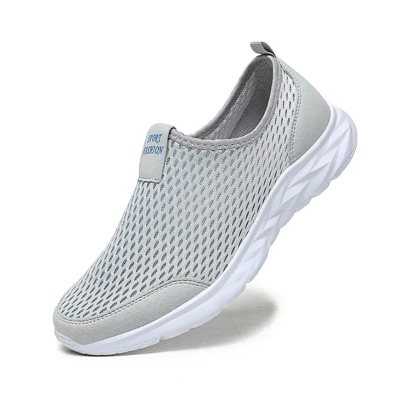 Men Shoes Sneakers Brand Man Casual Flats Shoes Loafers Slip on Male Mesh Big Size 48 Breathable Spring Autumn Summer 2026 New