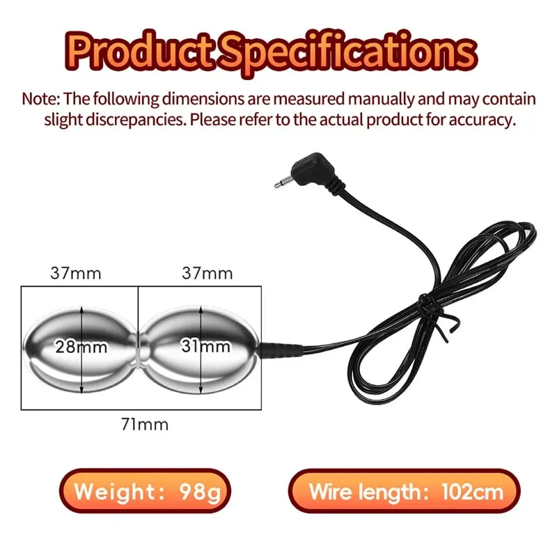 SM Electric Shock Double Balls Anal Butt Plug Prostate Massager E-stim Sex Toys For Men Gay Women Vagina Stimulation Ass Dilator