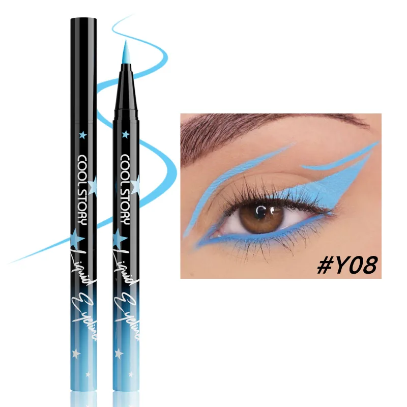 Red White Black Waterproof Eyeliner Pencil Untra-fine Liquid Eye Liner Pen Quick Dry Long Lasting Non Smudge Makeup Cosmetics