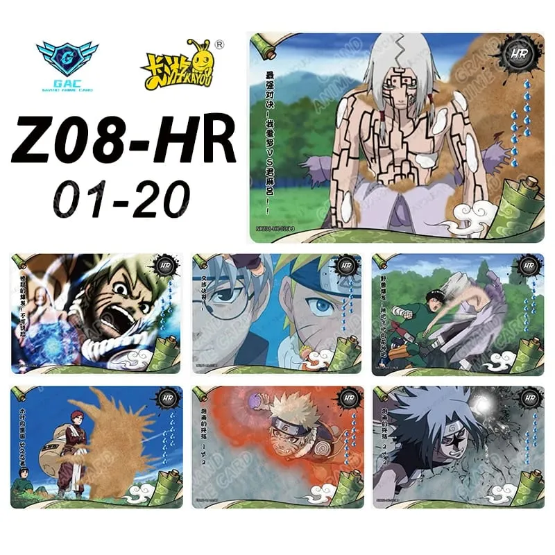 Kayou Naruto New T4W8 T2W9 Anime Rare Card Full Series ASP BP PU HR AR CR MR UR Complete Set Anime Collection Card Kids Toy Gift