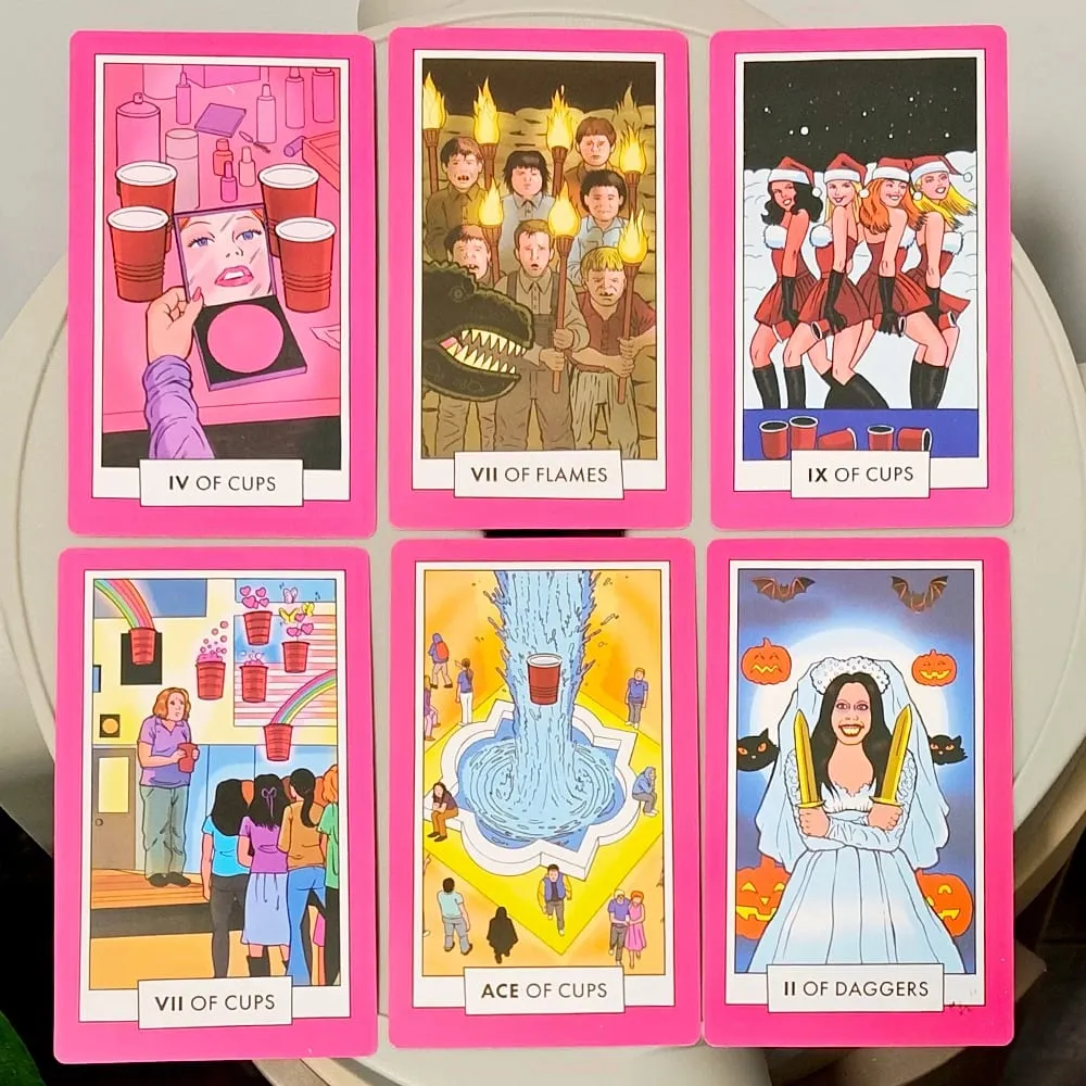 12*7cm Mean Girls Tarot Deck - Features Regina George Cady Heron & The Plastics 78 Fully Illustrated Cards