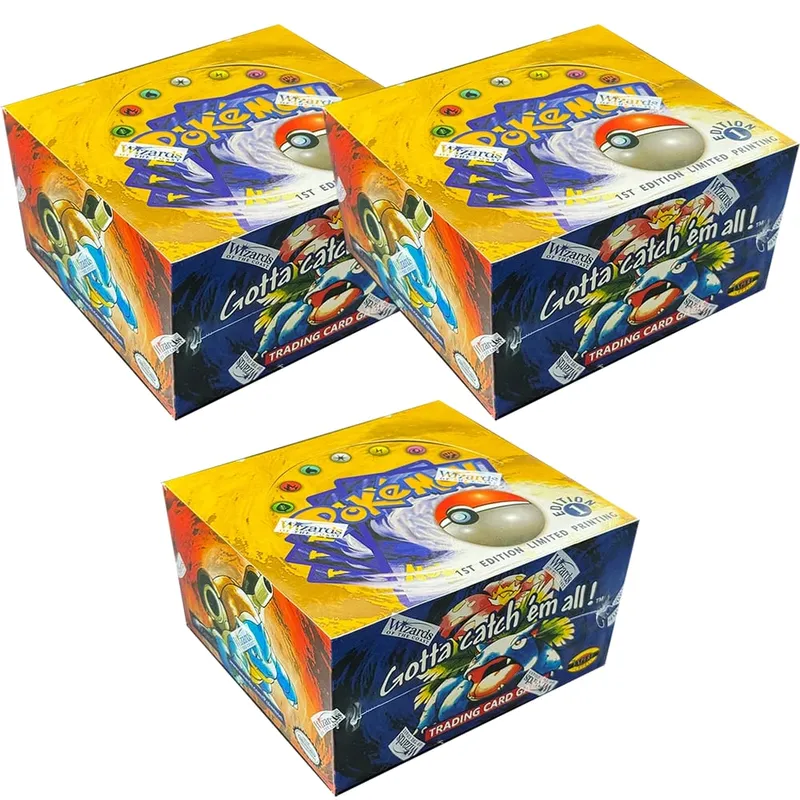 Whole pack PKM 1st Edition Booster Pack PTCG Proxy Cards for Base Set Pack Charizard Blastoise Venusaur TCG Cards 11pcs/Pack Toy