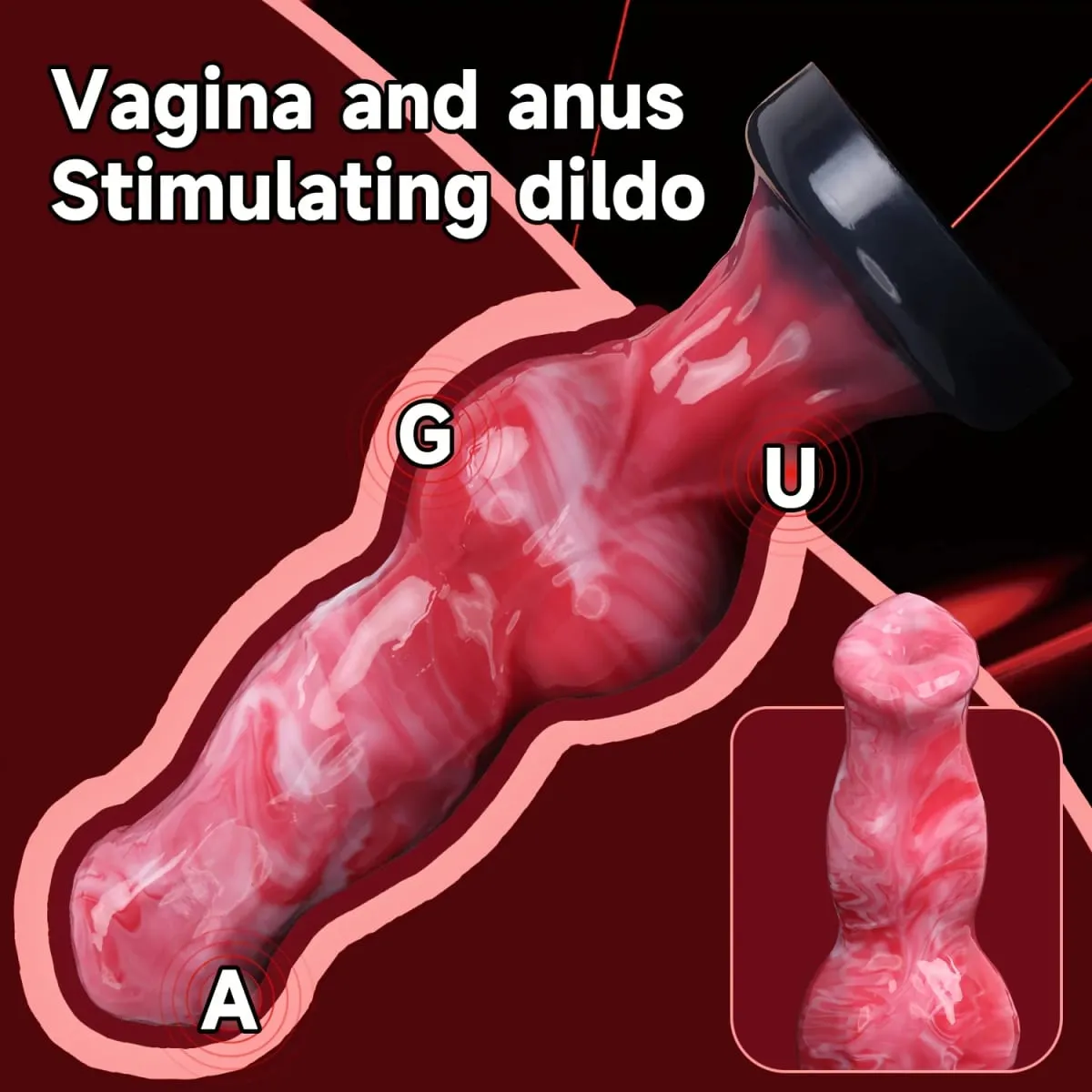 Monster Dog Knot anal dildo silicone dog knot dildo for women with strong suction cup for men and women Adult Sex Toys products