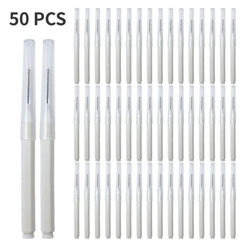 Portable Mini Disposable Eyebrow Brushes 10/50PS Eyelash Brow Lifting Brush Applicators Lash Extension Comb Beauty Makeup Tools