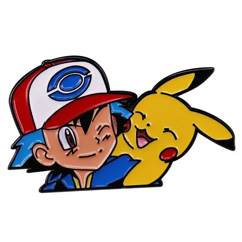 Cute Cartoon Pokemon Pikachu Lapel Pins for Backpack Enamel Pin Badges Brooch for Clothes Fashion Jewelry Holiday Gifts