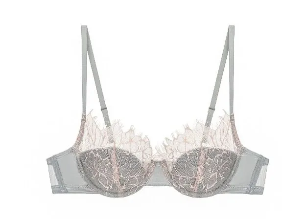 French Eyelash Lace Sexy Hollow Underwear Women's Soft Steel Rim Thin Gather Up Support Women's Bra Bra Set s-xl