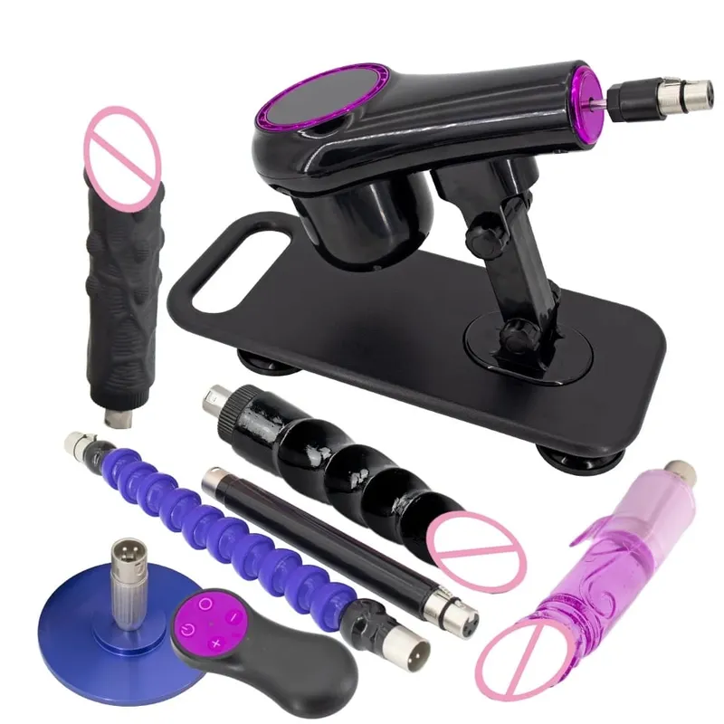 Portable Sex Machine Adjustable Speed Angle Automatic Wireless Control for Woman Man Masturbating Pumping Gun Sex Toys