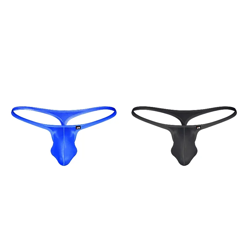 Men's Underwear Japanese Style Ultra-Thin Ice Silk Thong Low Waist Elastic Comfortable T-Back