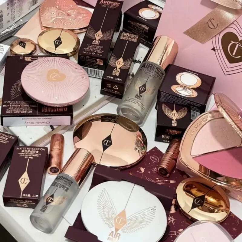 Charlotte Tilbury Airbrush Flawless Finish Makeup Finishing Powder Pillow Talk Beauty Soulmates Face Palette CT Beauty Cosmetics