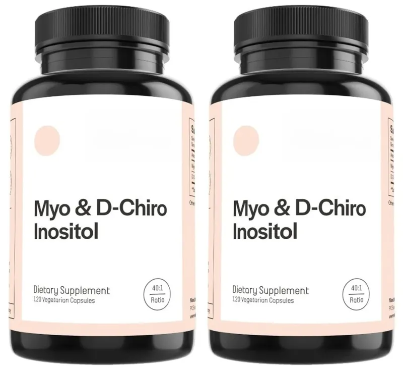 Kobiety Myo i D-Chiro Inozytol w kapsułkach Codzienne suplementy diety dla równowagi hormonalnej i wsparcia zdrowia jajników 120 sztuk