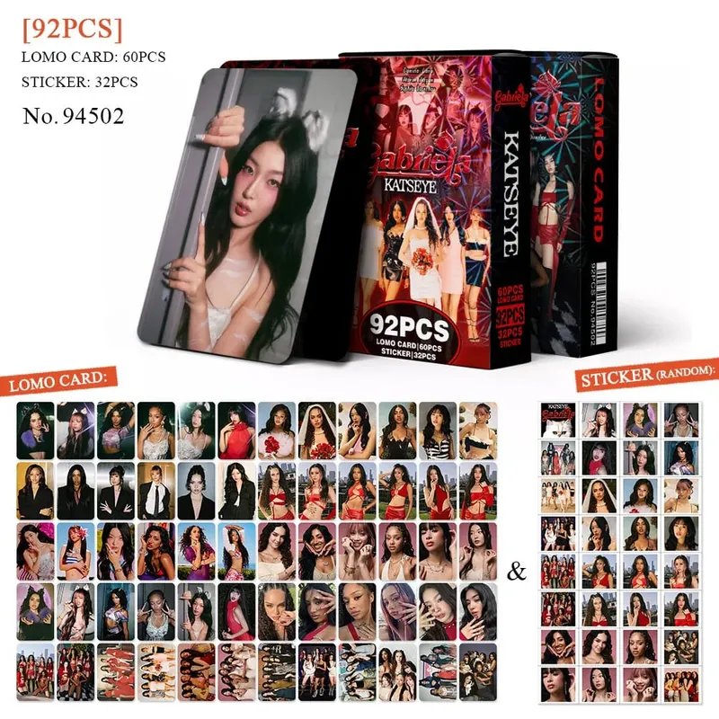 55/127pcs Kpop Idol KATSEYE WILD New Album BEAUTIFULCHAOS Lomo Cards DANIELA HD Printd Photocards Stickers MANON MEGAN Fans Gift