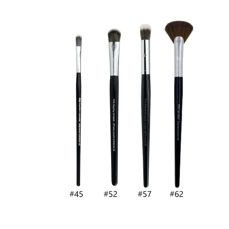 4pcs/set Pro Allover Eye Shadow Makeup Brushes Lip Brow Precision Concealer Blending Domed Crease Smudge Highlight Make Up Brush — image 2