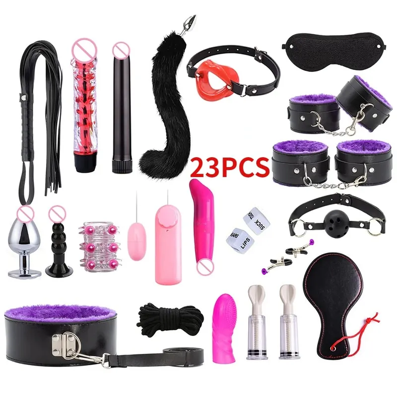 Sex toys for women BDSM sexual couples kit erotic accessories handcuffs for session Anal plug sex game Adult Sexy Toys sexyshop