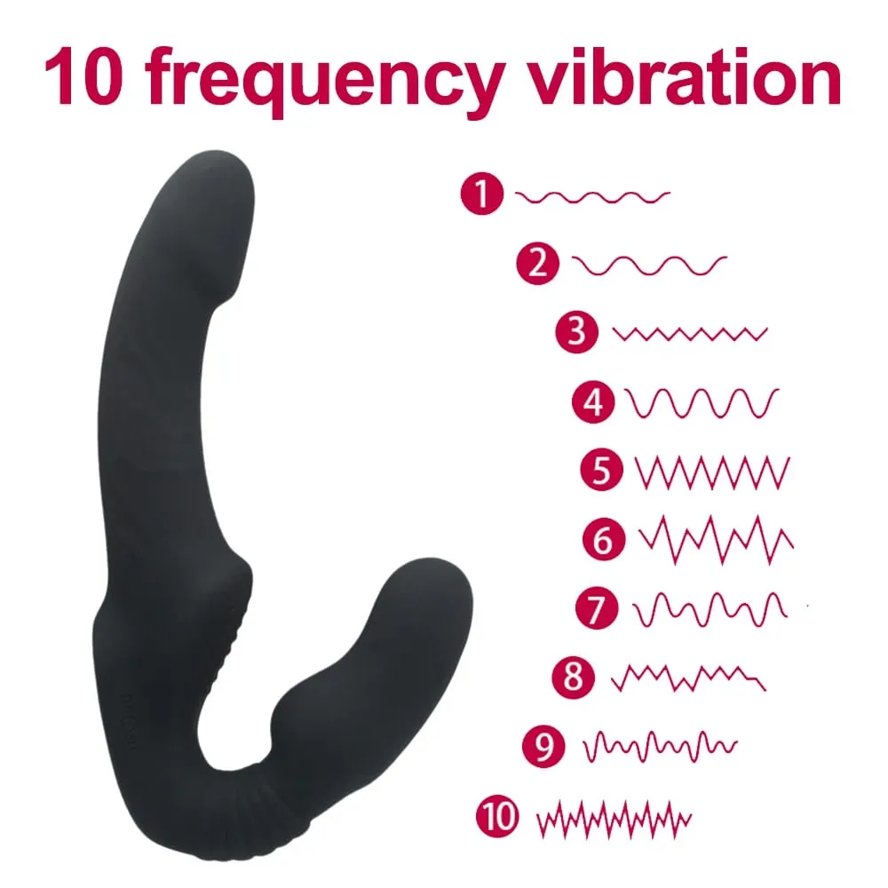 Strapless Strap-on Dildos Vibrator with Remote Control for Women Lesbian Couples G Spot Sex Toys With Clitoris Stimulator Adult
