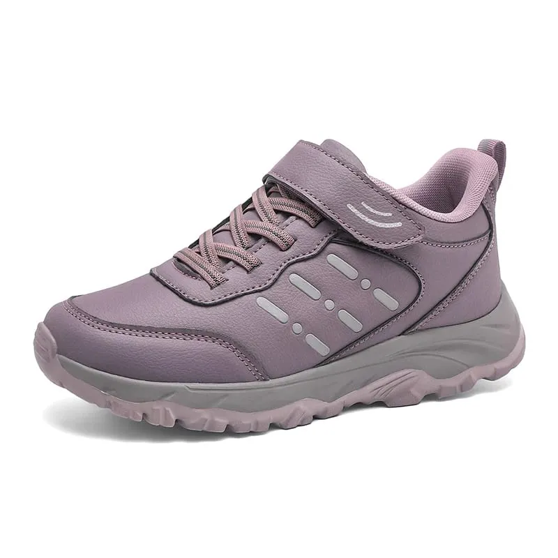 Men's Sneakers Waterproof Comfortable Durable Walking Shoes Classic Solid Color Outdoor Camping Casual Shoes Chunky Sneakers