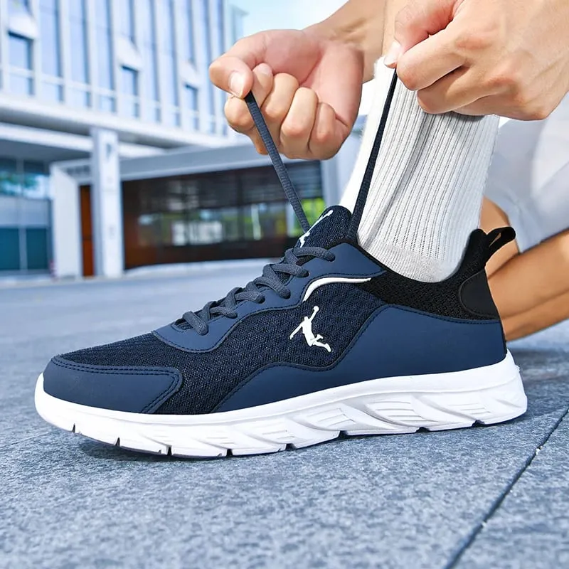 Men Sports Shoes Fashion Lace Up Daily Wear Anti Slip Running Shoes Rebound Cushioning Street Casual Sneakers for Men