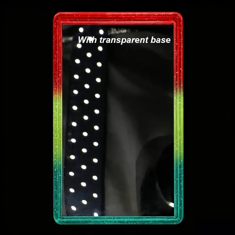 Glitter TPU Slab Bumper Guard Case Holder Protective Skin Display Sleeves with Clear Back for 35PT Graded Trading Card